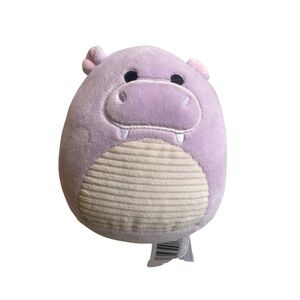 Squishmallows Lilac Hippo Plush with Cream Belly